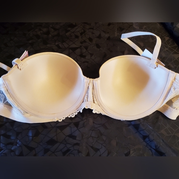 Maidenform Bra 38-B Self Expressions Multiway Pushup Balconette UW Beige NWT - Picture 6 of 9